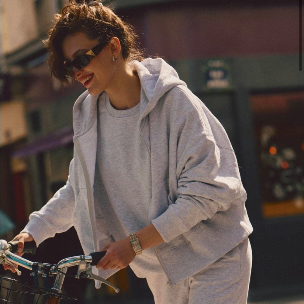 HIBOU European brand grey hoodie organic cotton - sold out